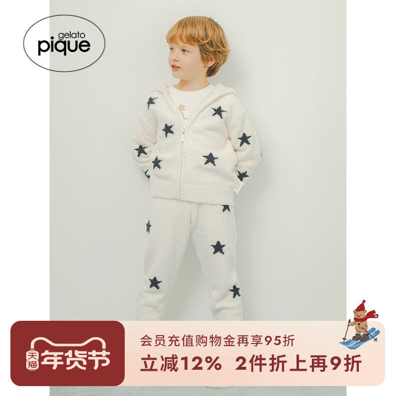gelato pique25春夏新品儿童粉扑星星提花睡裤PKNP251402,童装/婴儿装/亲子装,家居裤/睡裤,淘宝优惠券,粉丝福利购,淘宝优惠卷