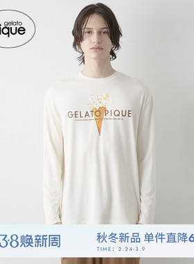 gelato pique25秋冬新品女睡衣字母冰淇淋长袖T恤居家PMCT254943