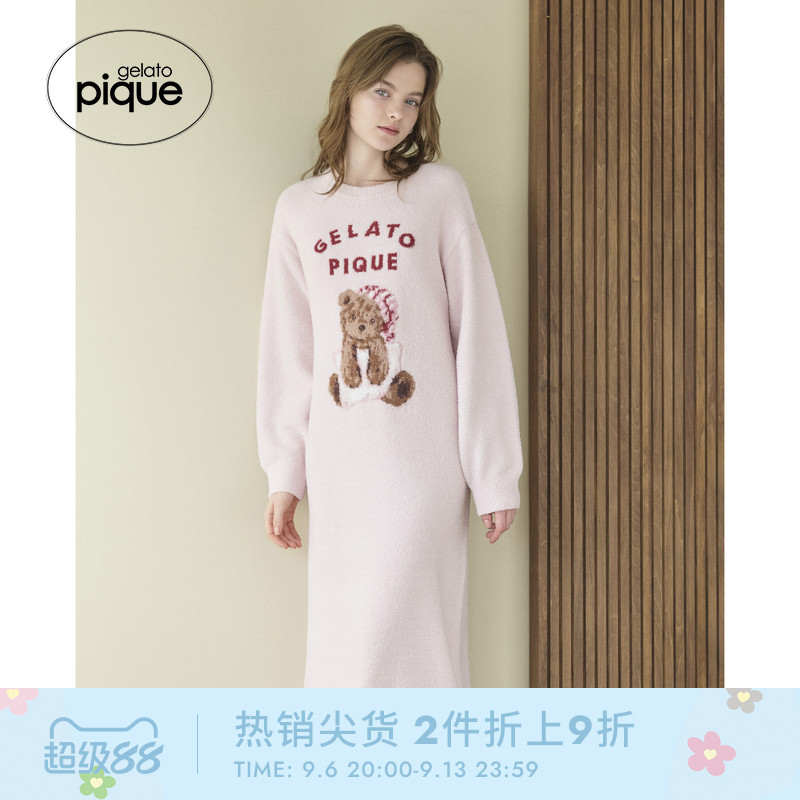 gelato pique秋冬女睡裙