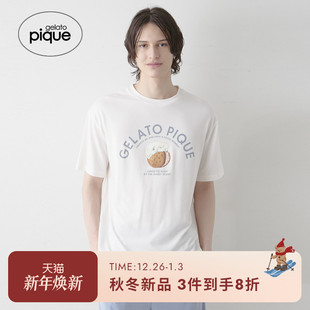 睡衣冰淇淋熊短袖 男女同款 T恤PMCT254933 pique25秋冬新品 gelato