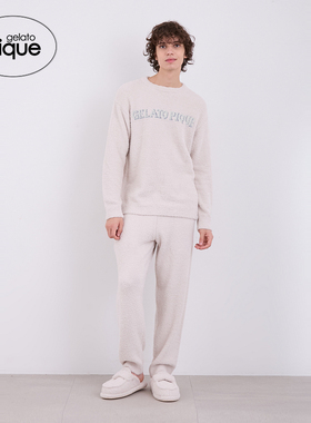 gelato pique秋冬男女同款睡衣粉扑字母套头衫PHNT245917