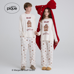 T恤圣诞PMCT255274 男睡衣Steiff熊长袖 gelato pique25秋冬新品