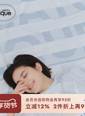 gelato pique春夏女毛巾条纹字母纯棉沙滩巾出行PWGG242654