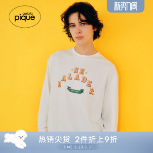 T恤居家PHCT251951 睡衣字母长袖 gelato pique春夏男女同款