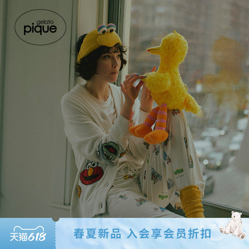 gelato pique26春夏新品女发带芝麻街彩色洗脸发箍PWGA261660