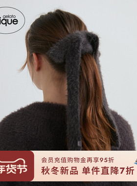 gelato pique25秋冬新品女发圈万圣节毛绒蝴蝶结发饰PWGG254534