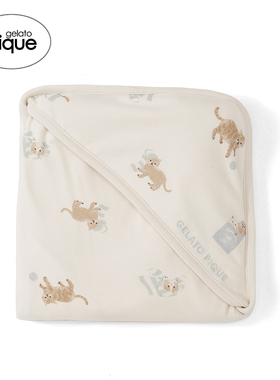 gelato pique秋冬婴儿毯子玩趣猫咪薄毯睡眠抱被PBGG245552
