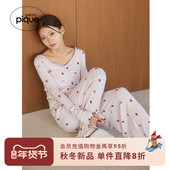 gelato PWCT255225 套头衫 pique25秋冬新品 女睡衣小草莓满印长袖