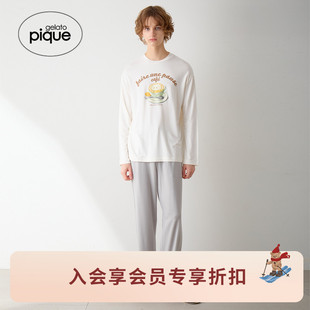 睡衣小熊拿铁印花T恤PMCT255922 男女同款 gelato pique25秋冬新品
