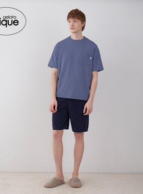 gelato pique春夏男女同款睡衣凉感字母短袖T恤PMCT242943