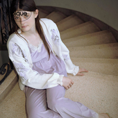 上衣PWCT254283 女睡衣穆夏丝绒蕾丝无袖 gelato pique25秋冬新品