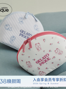 gelato pique26春夏新品女收纳包哆啦A梦满印拉链小包PWGB261511