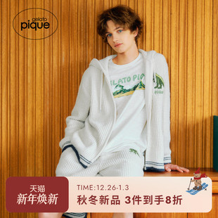 恐龙华夫格连帽卫衣PMNT254926 男女同款 gelato pique25秋冬新品