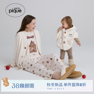 gelato pique25秋冬新品女睡裤Steiff熊满印星星长裤PWCP255273