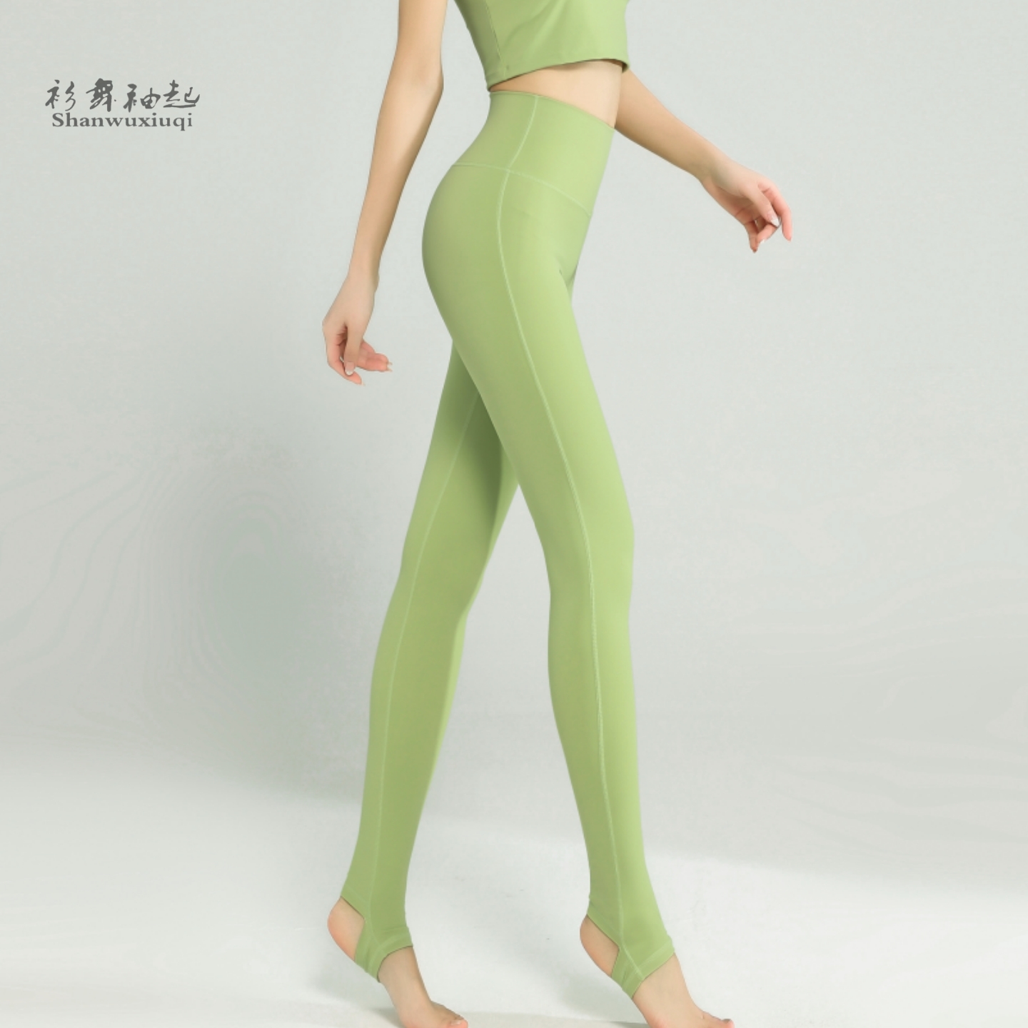 网红新款裸感高腰提臀瑜伽裤