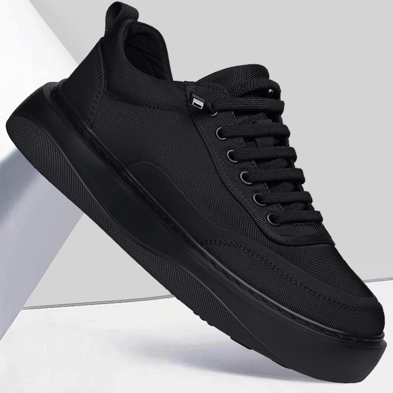 2024新款透气黑色休闲鞋轻便百搭