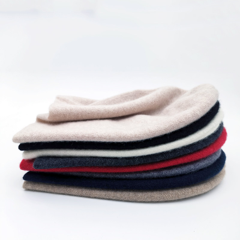 山羊绒山羊绒双层包头帽秋冬