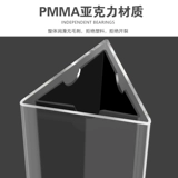 10 Акриловая трехсторонняя вращающаяся настольная карта Прозрачная карта дисплея A4 Цена карты карты обеда