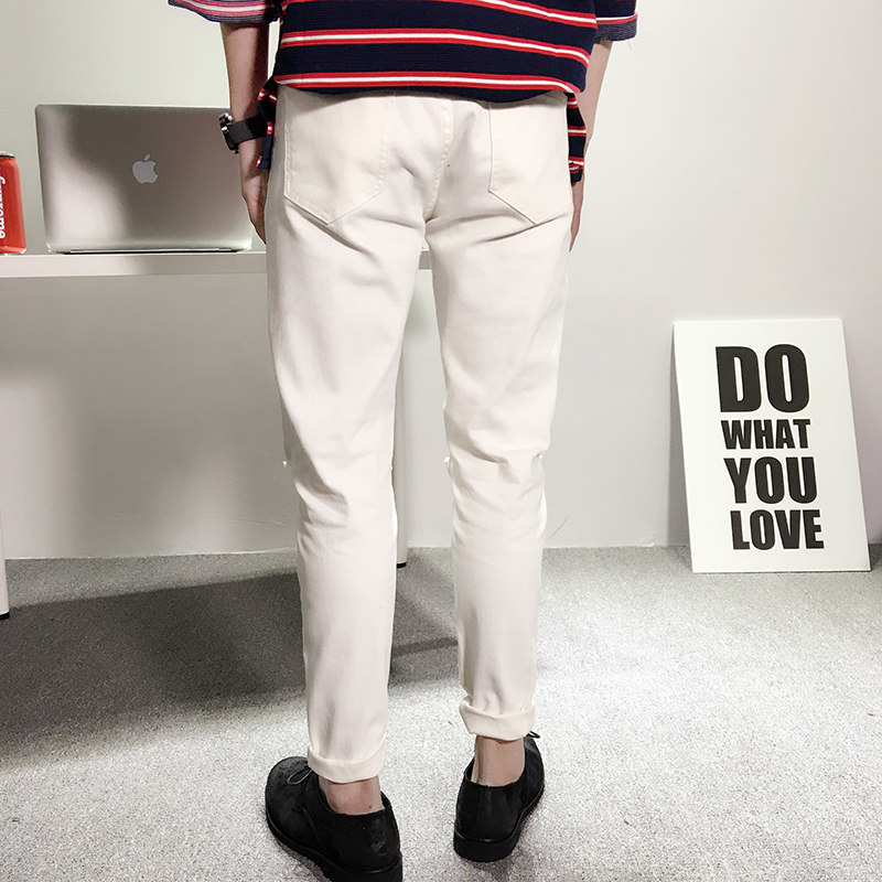 Jeans pour adolescent pieds Slim pour Quatre saisons - Ref 1467173 Image 5