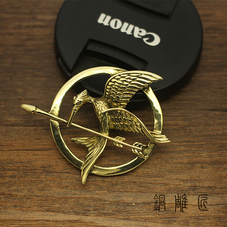 기아 게임 2 MOCKINGJAY 장식 버클 가죽 가방 DIY 나사 구조 가죽 액세서리와 동일한 순수 구리 천 버클