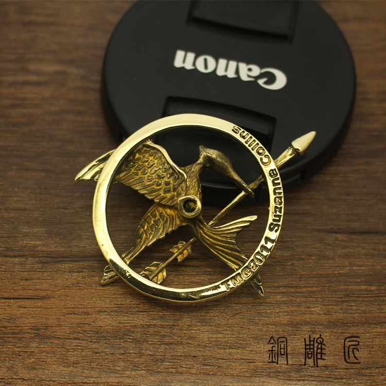 기아 게임 2 MOCKINGJAY 장식 버클 가죽 가방 DIY 나사 구조 가죽 액세서리와 동일한 순수 구리 천 버클
