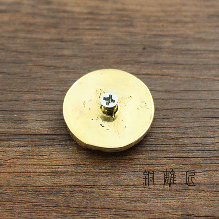 순수 구리 수제 천 버클 황동 장식 버클 4 버튼 버클 수하물 버클 가죽 제품 DIY 크리 에이 티브 선물