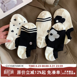 爆款 船袜女浅口隐形袜子女款 2026新款 薄款 纯棉不掉跟防滑短袜 夏季