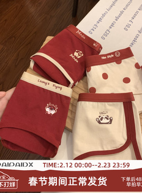 红色内裤女士大码本命年纯棉全棉抑菌裆舒适透气中腰可爱甜美结婚