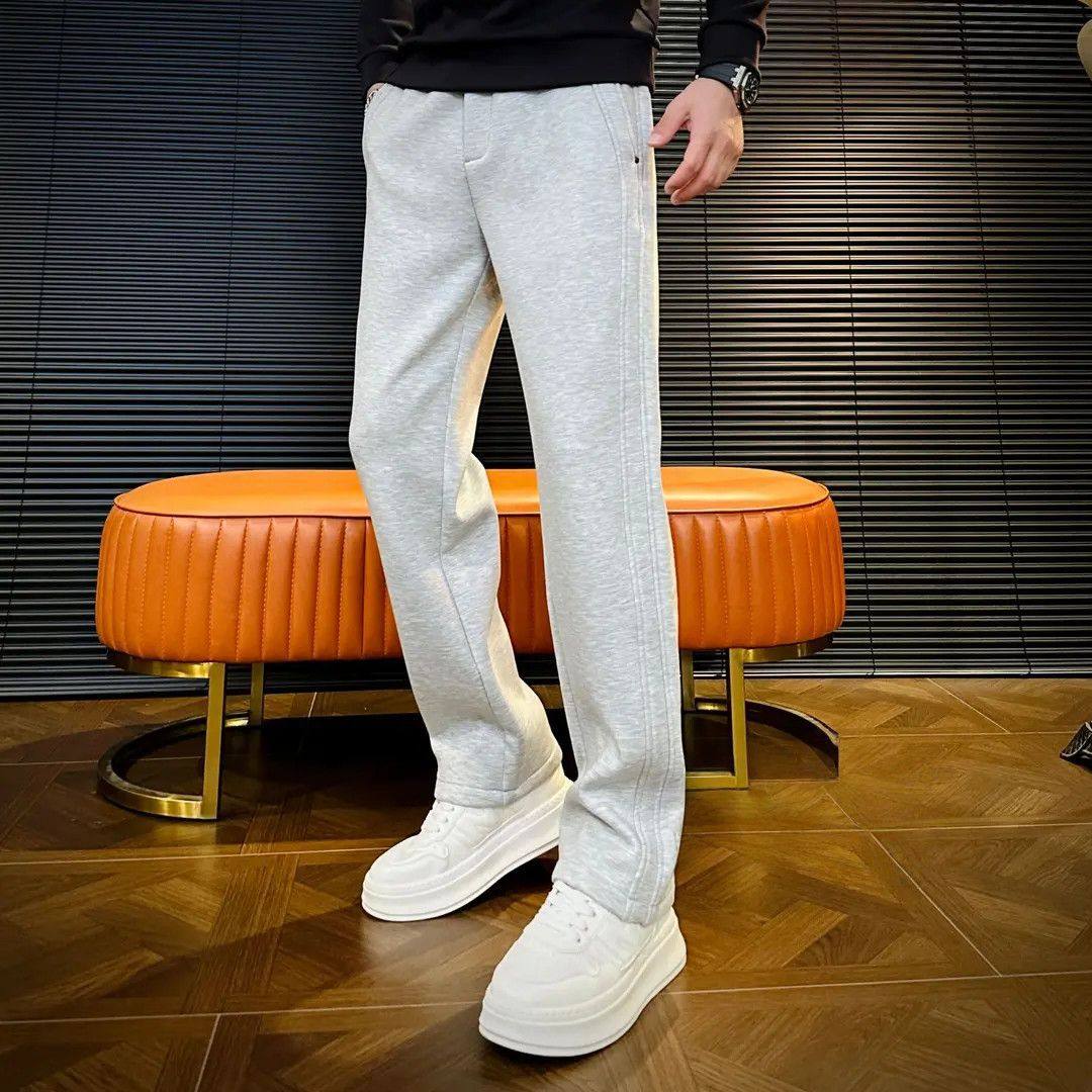今年流行特惠男士秋冬休闲卫裤加绒时尚潮流舒适简约个性长裤