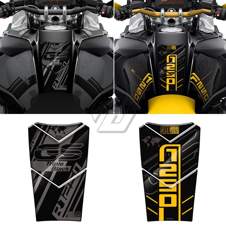 适合宝马水鸟40周年油箱贴纸