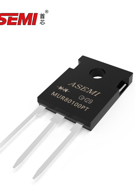 MUR80100PT 高压快恢复二极管  80A 1000V  ASEMI首芯 TO-247封装
