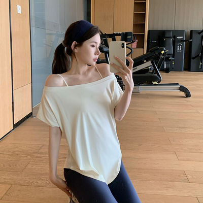 宽松凉感运动短袖t恤女