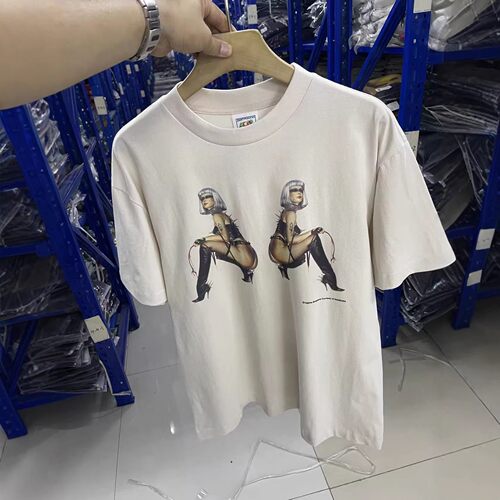 现货Saint Michael 25aw新款 空山基Hajime Sorayama联名印花短袖