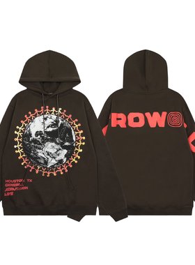 Travis Scott Festival Cactus Jack Frenchy TS周边地球小人卫衣