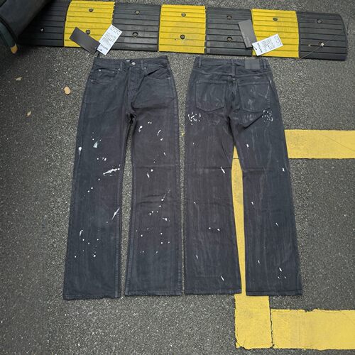 ENFANTS RICHES DEPRIMES 忧郁的富二代苏黎世泼墨做旧微喇牛仔裤