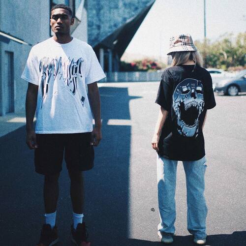 Revenge Bullet Tee Shirt 子弹孔旧金属机械骷髅潮牌短袖 T恤