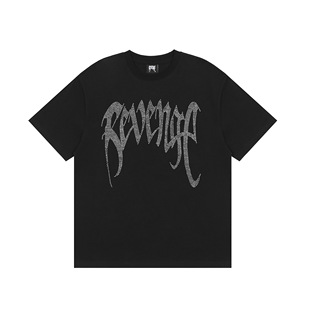 【现货】REVENGE GALLERY白钻LOGO心碎OVERSIZE美潮宽松复古短袖