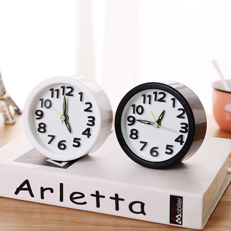 originality Elongated circular Black and white Simplicity fashion indoor bedroom a decoration student children Small alarm clockin the Home accessories , Home bell ornaments/Alarm Clock , Desk Clock/Alarm Clock  category - from Buy2taobao.com to provide professional Taobao agent buy service