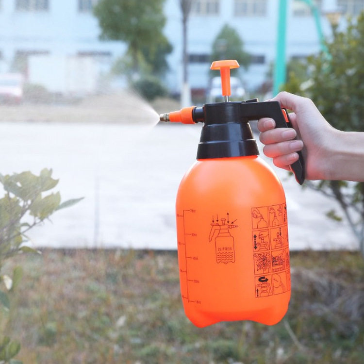 直销2L洒水壶气压式可调节浇压力喷雾器户外洒水园艺喷壶浇花
