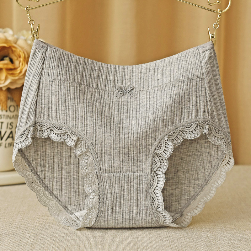 内裤女纯棉底裆中高腰棉质大码三角短裤蕾丝边性感包臀胖MM短裤头,女士内衣/男士内衣/家居服,女三角裤,淘宝优惠券,粉丝福利购,淘宝优惠卷
