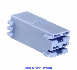 RCPT HOUSING 0.25 521204 BLUE CONN 2POS 6连接器
