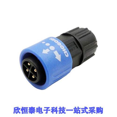 23004131-02连接器 《 MIDDLE SERIES 4PIN MALE PLUG WIT    》