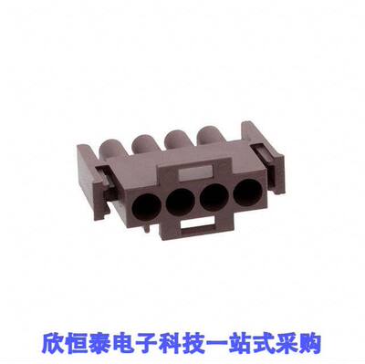 1-350779-1连接器 《 CONN PLUG HSG 4POS BROWN    》