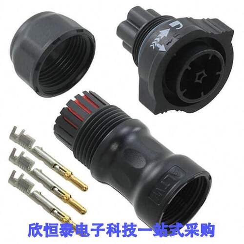 DC-03BFMA-QL8SPP连接器 《 CONN PLUG MALE 3POS CRIMP    》