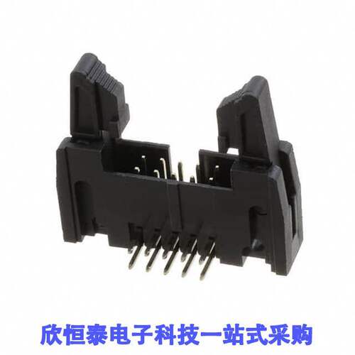 MHR-10-HUAS连接器 《 CONN HEADER R/A 10POS 2.54MM    》