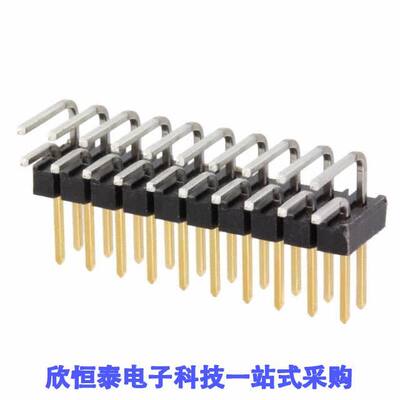 6-146308-0连接器 《 CONN HEADER R/A 20POS 2.54MM    》