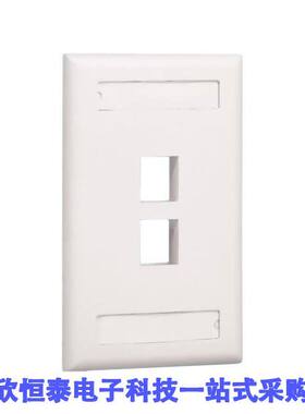 NK2FBL连接器 《 FACEPLATE SNGL GANG 2PORT BLK    》