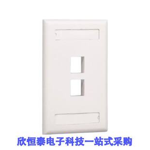 BLK NK2FBL连接器 2PORT GANG FACEPLATE SNGL