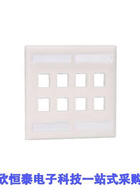 NK8FWH连接器 《 FACEPLATE DBL GANG 8PORT WHT    》