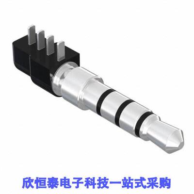 54-00035连接器 《 CONN PLUG STEREO 3.5MM RA 4COND    》